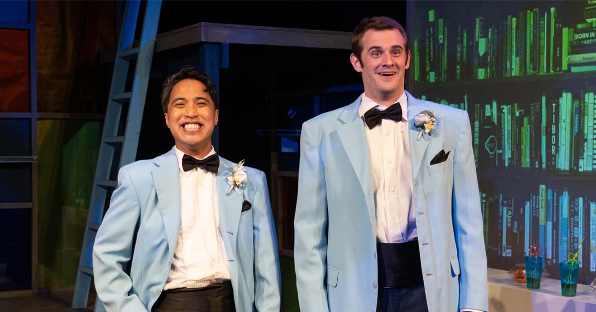 [image: Wes Gabrillo and Max Tachis in prom tuxes]